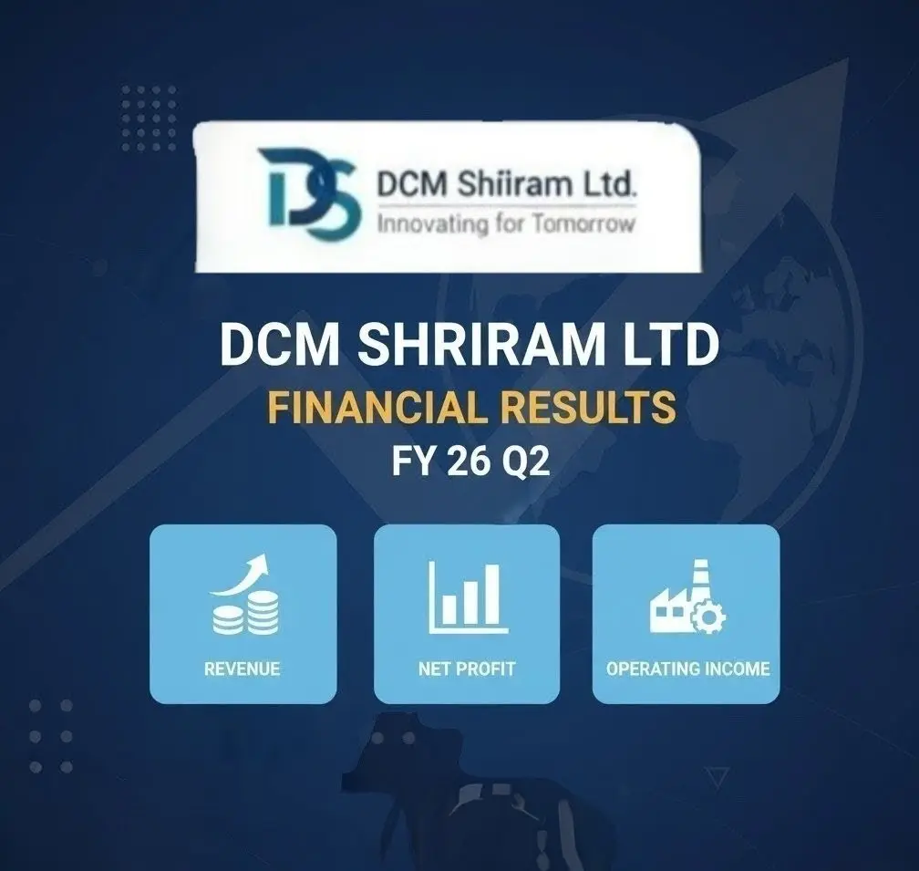 DCM Shriram Ltd Q2 FY26 Financial Results DCM Shriram Q2 FY26 Results Analysis - Strong Growth and Strategic Expansion