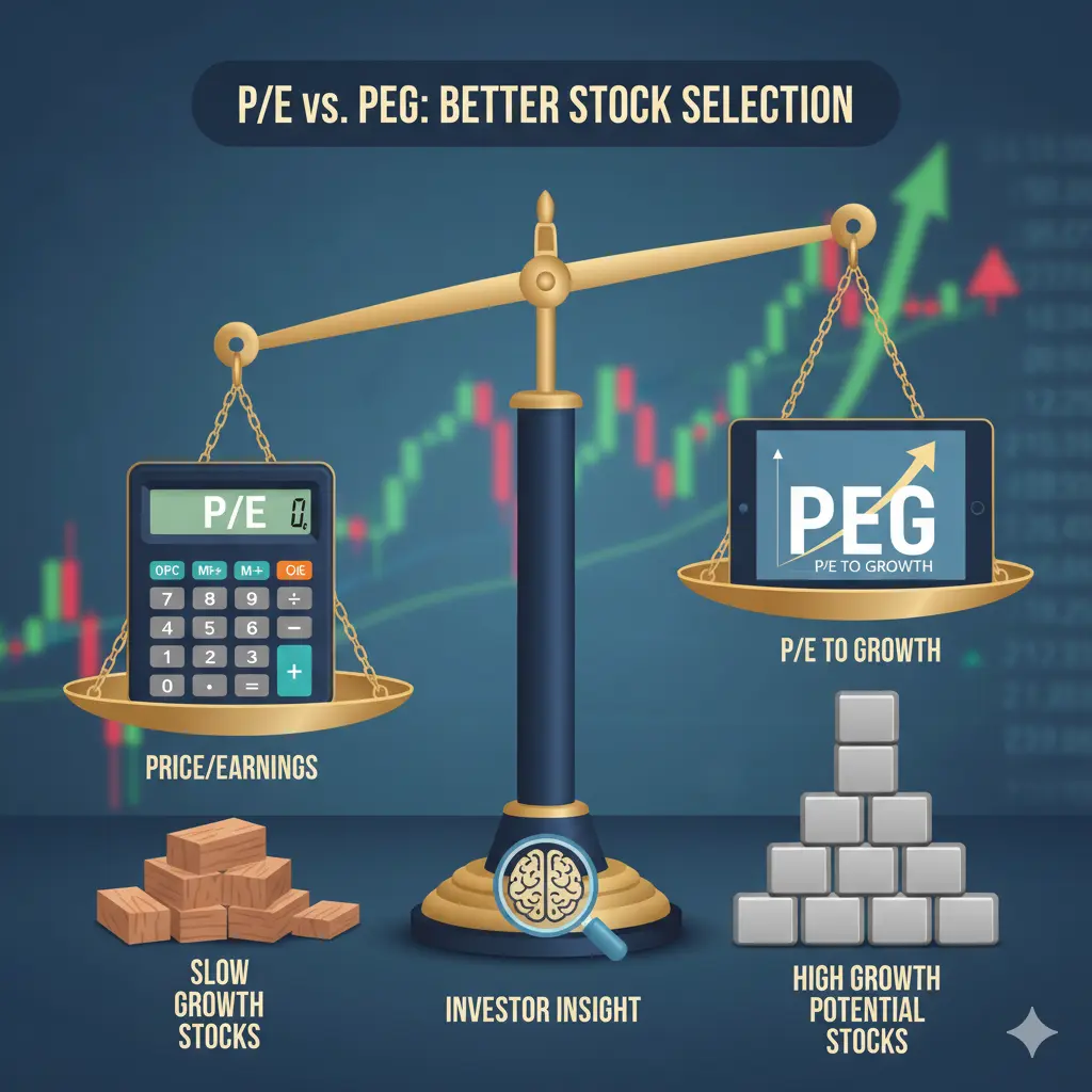 PE vs PEG Ratio Comparison